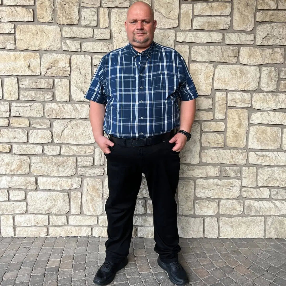 Velké pánské džíny Duke D555 Claude černé