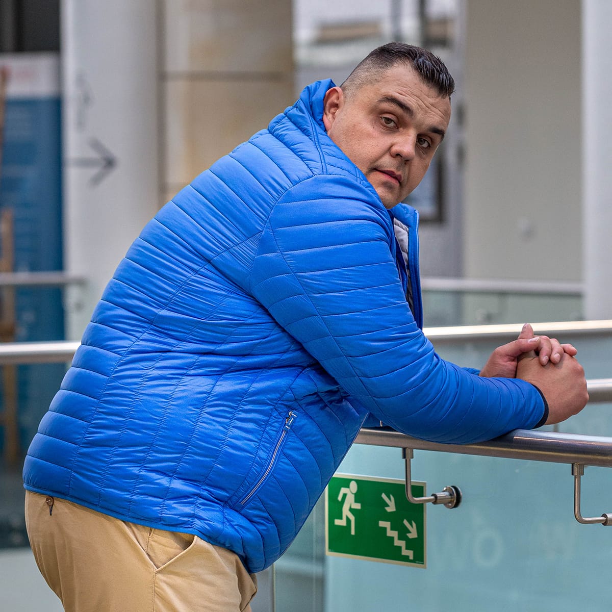 Pánská velká celoroční lehká bunda Redpoint Walker modrá