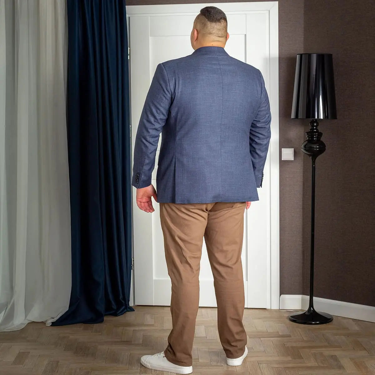 Velké pánské sako DL 928 Tom tmavě modré