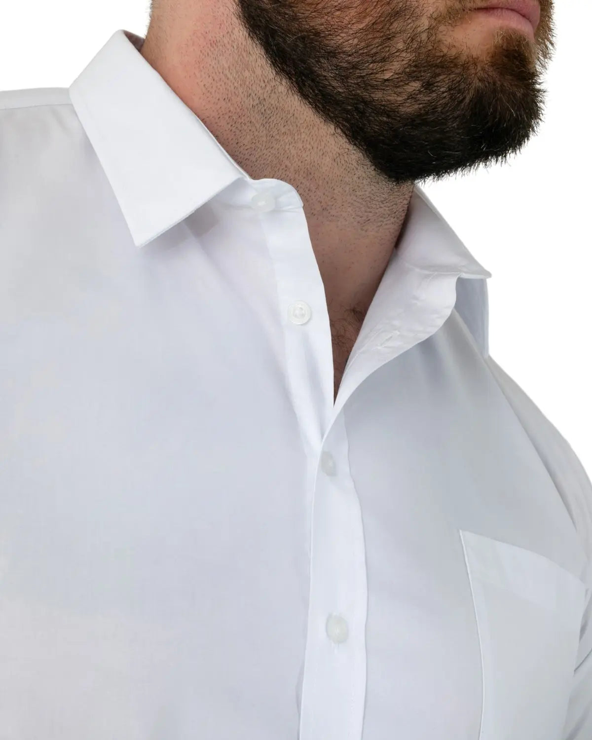 Pánská velká košile s dlouhým rukávem hladká nežehlivá (NON IRON) Duke D555 Oliver bílá