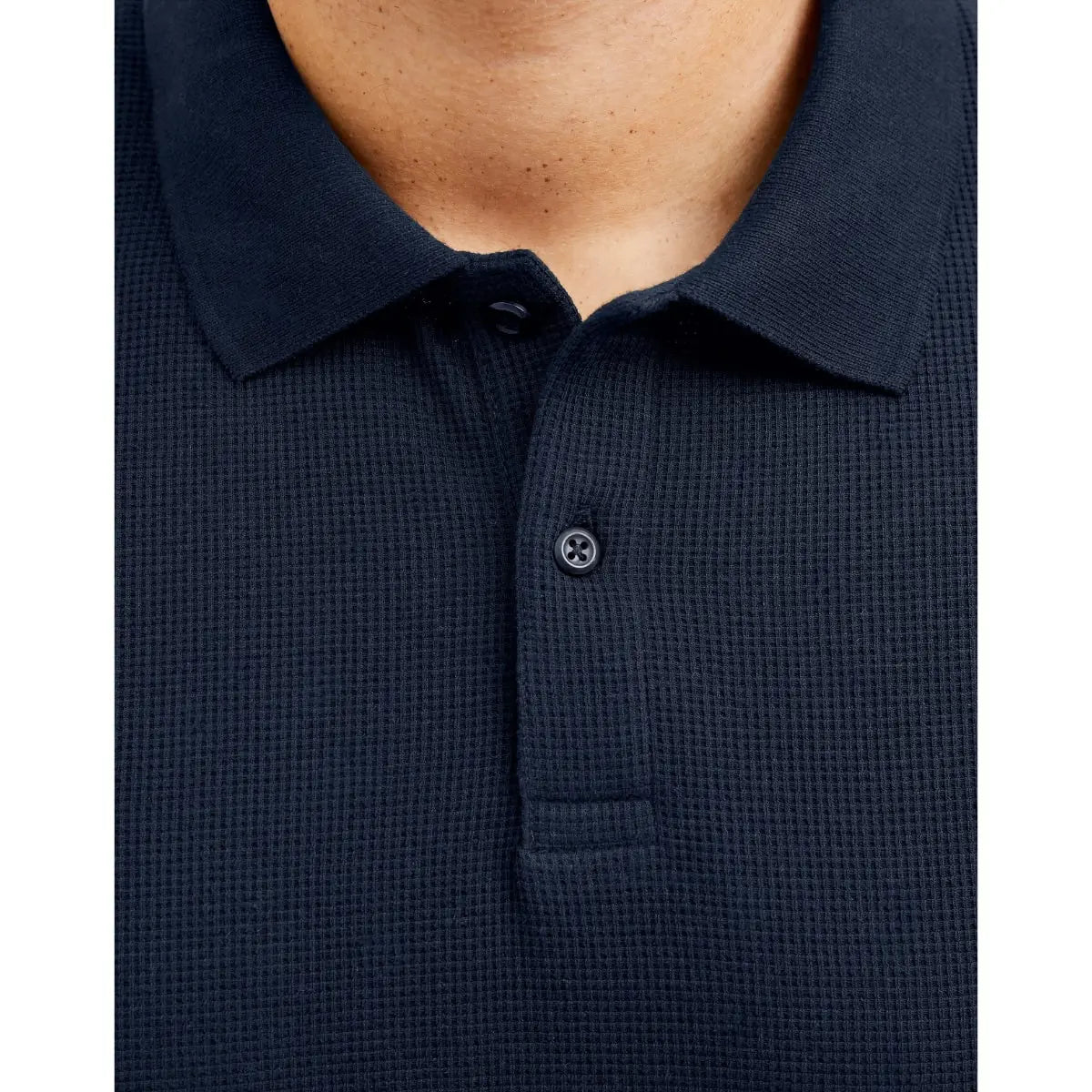 Duża męska polówka koszulka z kołnierzykiem Jack &amp; Jones 12274980 granatowa