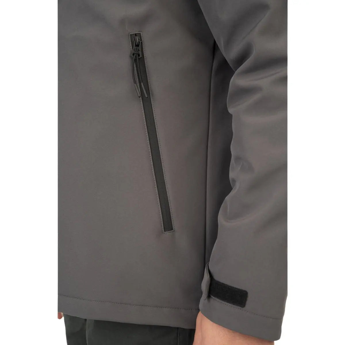 Duża męska kurtka softshell Double Urban Outfitters MJK-2026 ciemnoszara