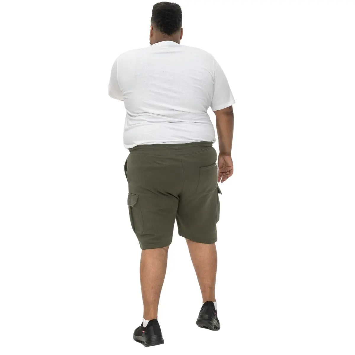Velké pánské teplákové kraťasy Duke Clothing D555 Wigan-1 khaki