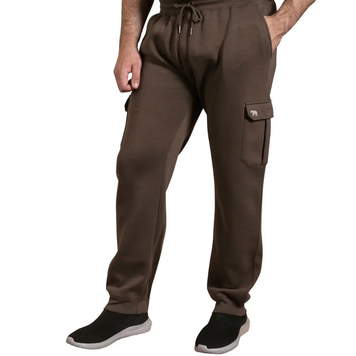 Velké pánské tepláky se stahovacími lemy Duke D555 Edinburgh 2 khaki