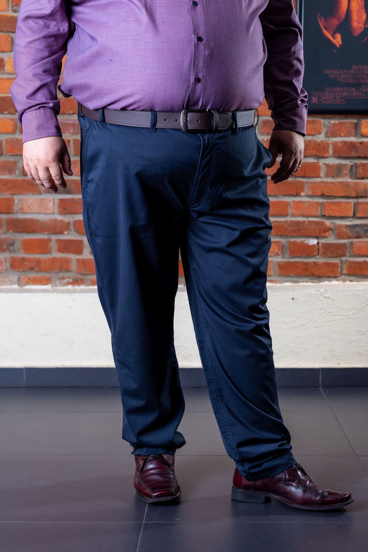 Duże męskie spodnie Viking Luka granatowe