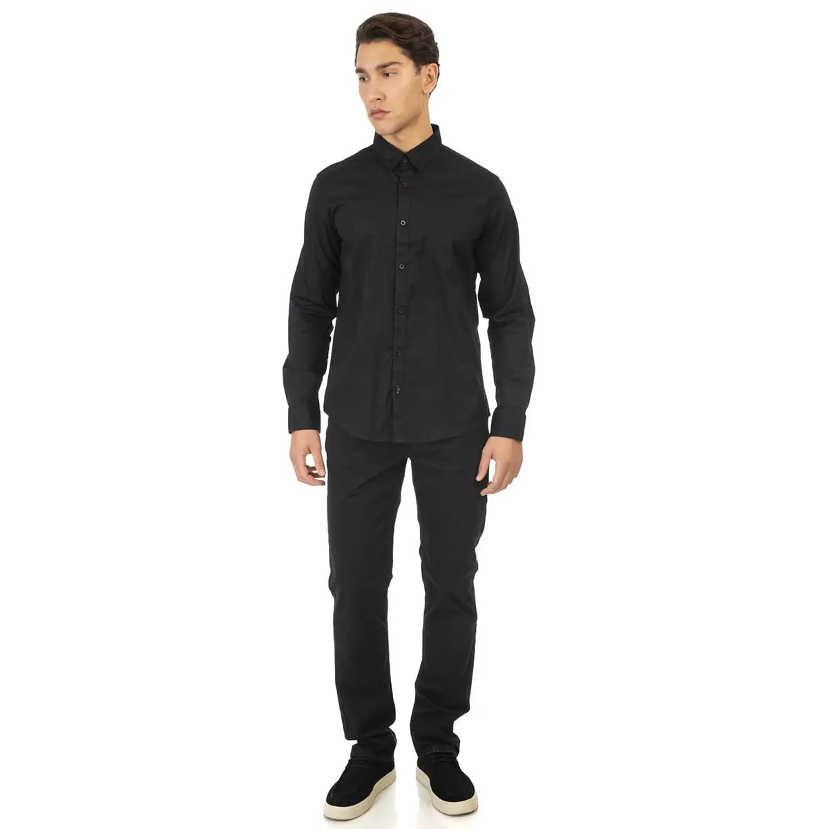 Velké pánské chino kalhoty Double Urban Outfitters CP-4012 černé