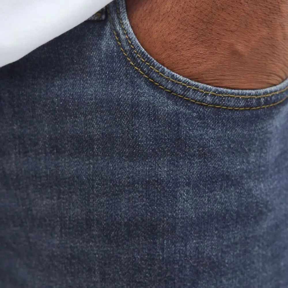 Duże męskie spodnie jeansowe Jack &amp; Jones 12284620 ciemnoniebieskie