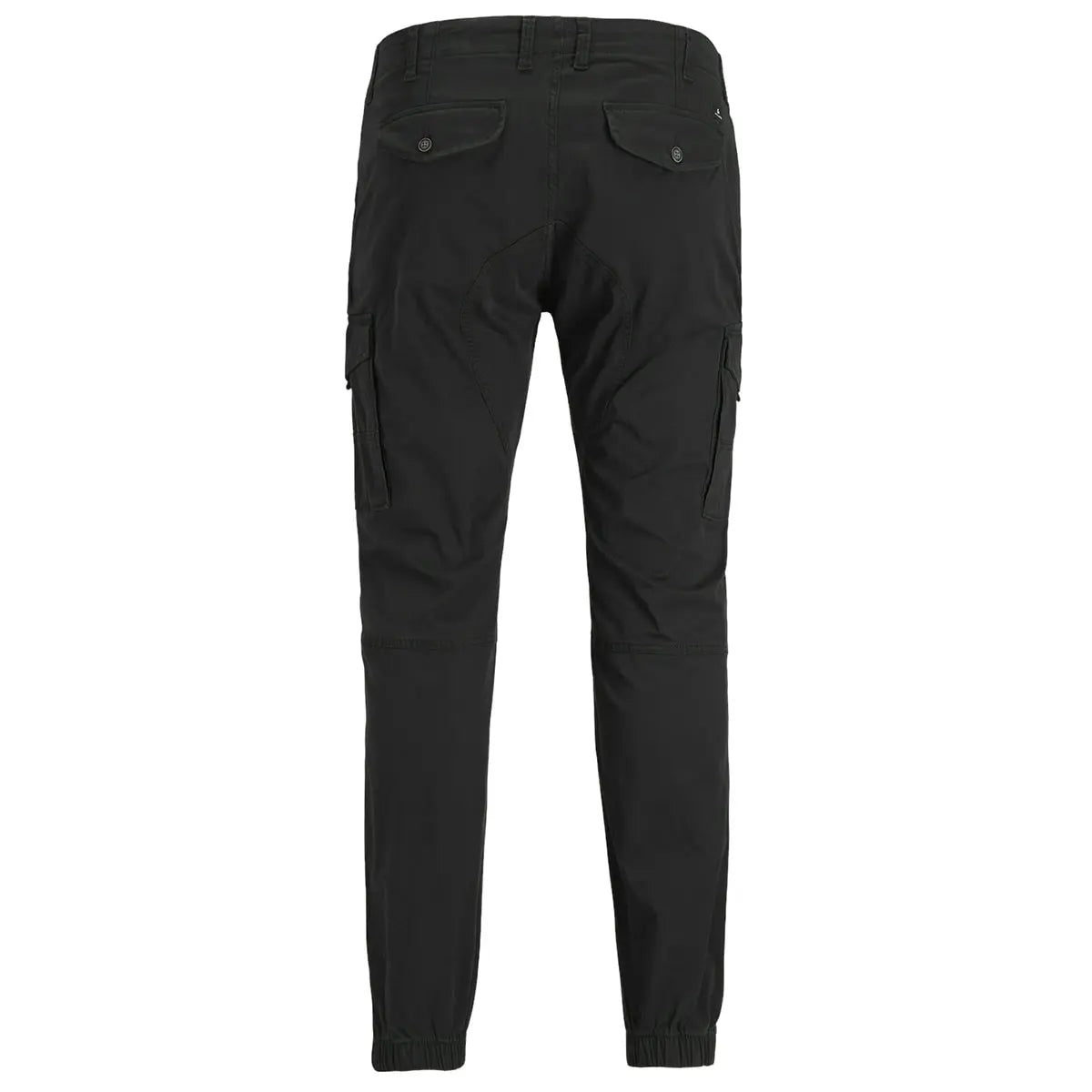 Duże męskie spodnie bojówki ze ściągaczami Jack  &amp; Jones 12181655 czarne