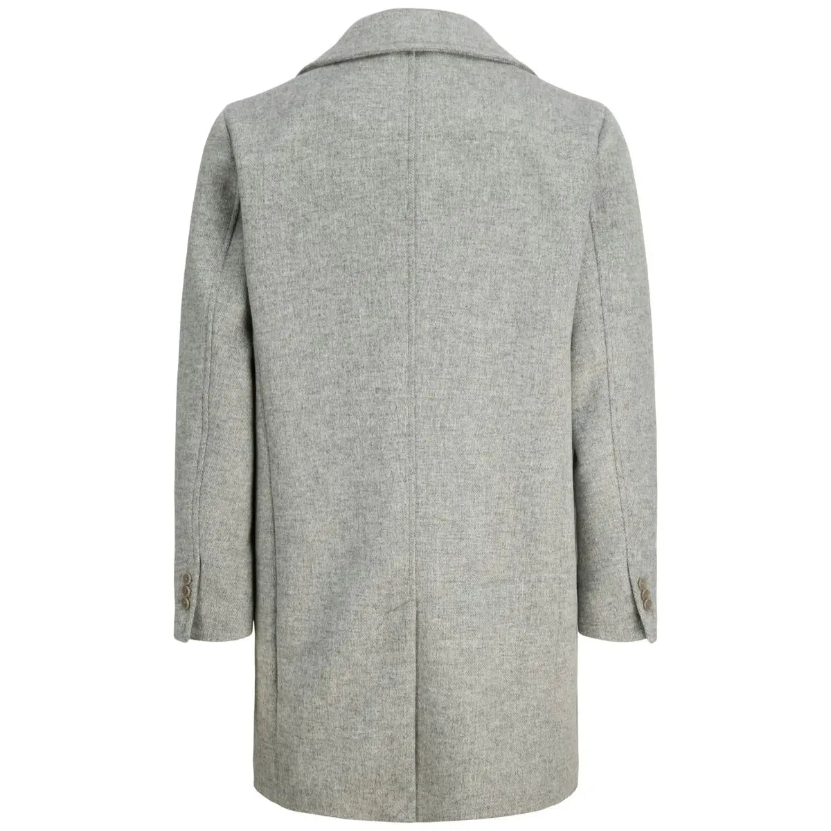 Męski duży elegancki płaszcz przejściowy z wełną Jack &amp; Jones 12286928 jasnoszary