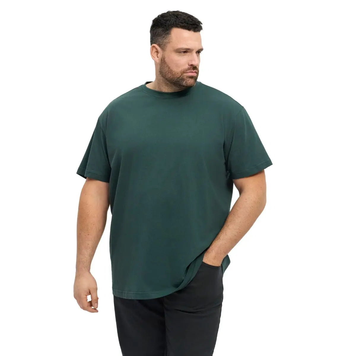 Duży męski t-shirt z krótkim rękawem North Latitude 53107-2573 zielony