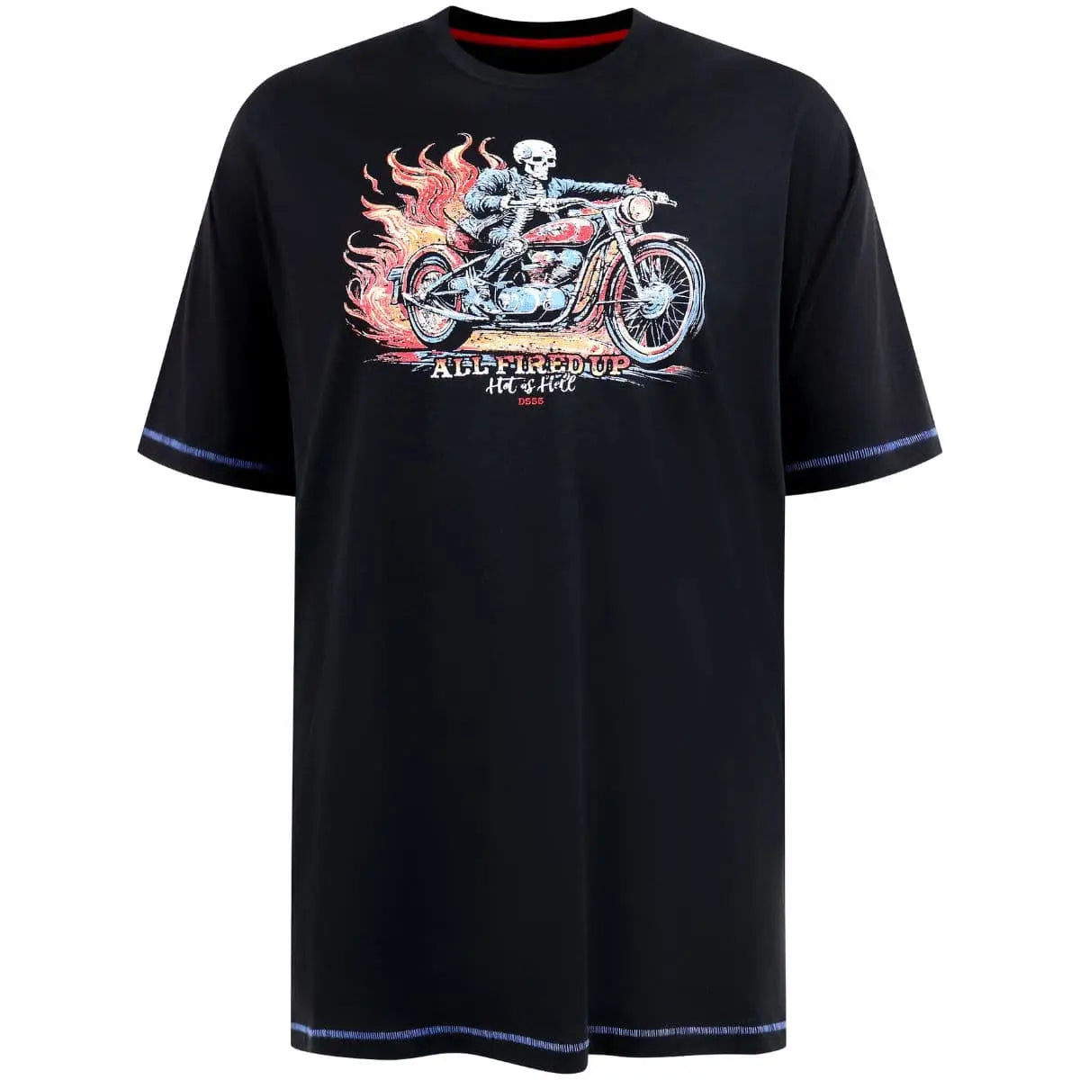 Duża koszulka t-shirt męski duży nadruk Duke Dewsbury czarny