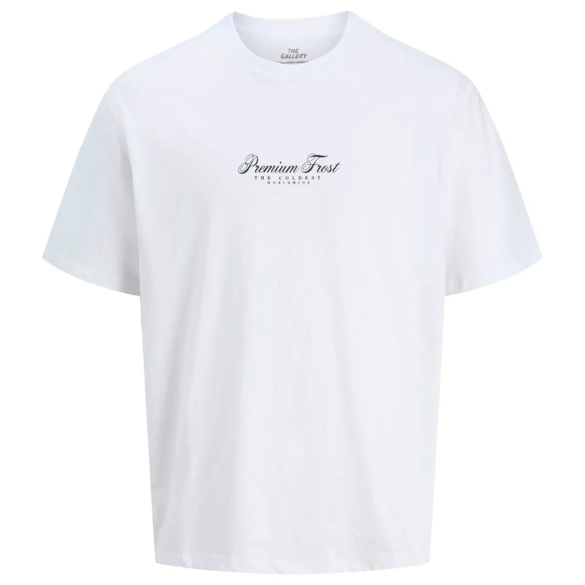 Duże męskie t-shirty koszulki z dużym nadrukiem na plecach 3 sztuki Jack &amp; Jones 12285056 czarna/biała/biała