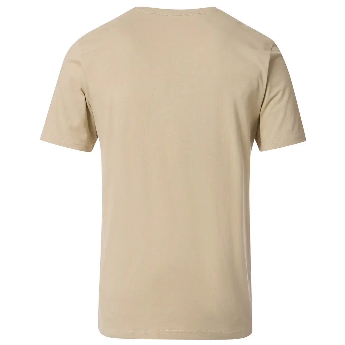 Duża męska gładka koszulka t-shirt Redmond 665-200 beżowy