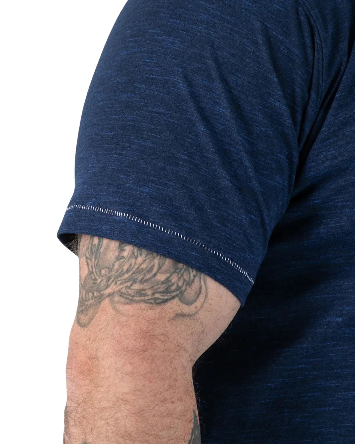 Duży męski t-shirt z nadrukiem Cooper Duke D555 granatowy