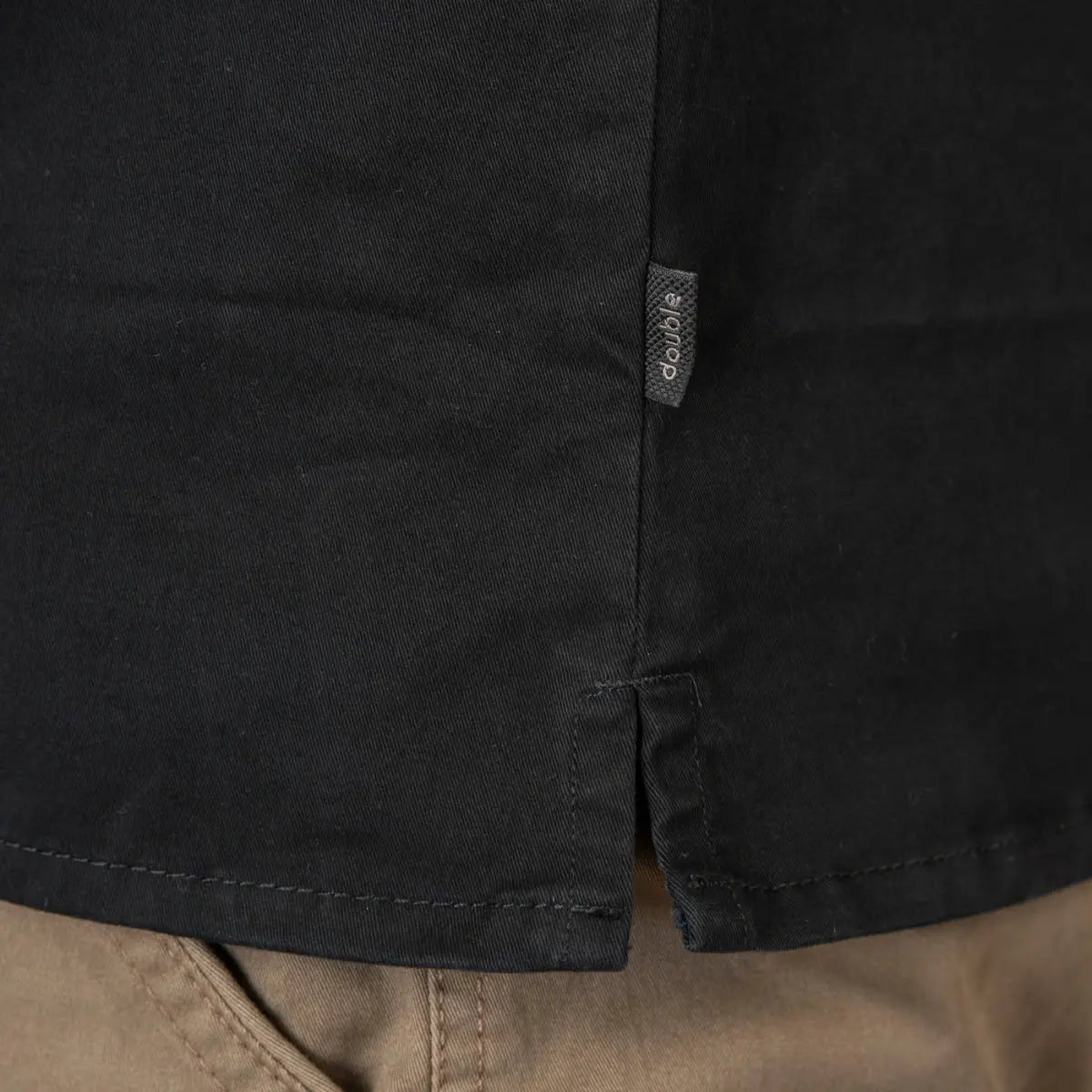 Duża męska koszula z długim rękawem Double Urban Outfitters GS-5118 czarna