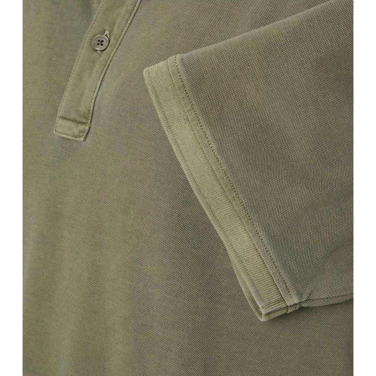 Duża męska koszulka polo z kołnierzykiem gładka Casa Moda 954438100-336 khaki