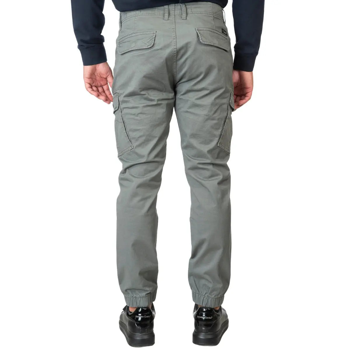 Velké pánské cargo kalhoty se stahovacím lemem Double Urban Outfitters CCP-4066 šedé