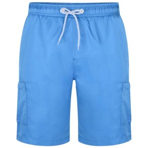 Pánské velké plavecké šortky bojové šortky hladké Kam 334 modré