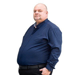 Pánská hladká košile s dlouhým rukávem Duke D555 Richard námořnická modrá