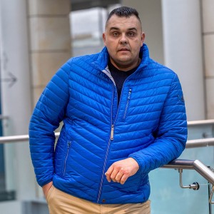 Pánská velká celoroční lehká bunda Redpoint Walker modrá