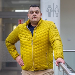 Pánská velká celoroční lehká bunda Redpoint Walker žlutá
