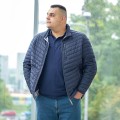 meska pikowana kurtka na stojce 6xl