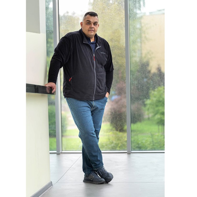 cienki polar bluza bez kaptura 8xl