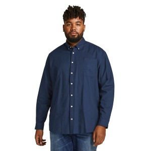 Pánská hladká košile Jack & Jones s dlouhým rukávem 12190444 tmavě modrá