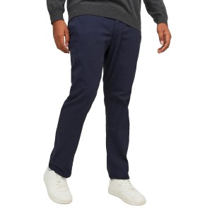 Jack & Jones velké pánské kalhoty chinos 12243603 navy blue