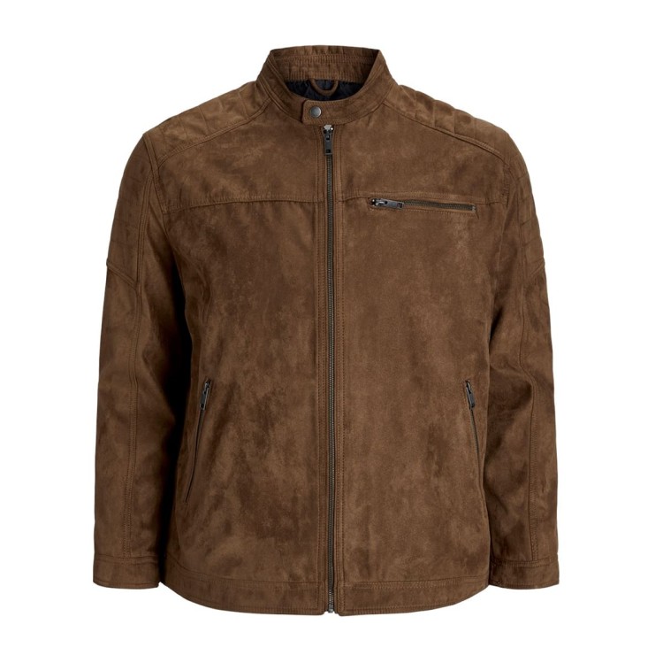 zamszowa kurtka na zamek duze rozmiary Jack & Jones
