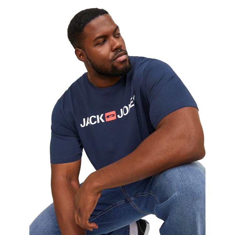 koszulka z napisami dla duzych mezczyzn Jack & Jones