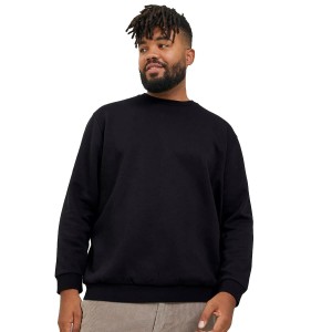 Jack & Jones velká pánská mikina přes hlavu 12250594 černá