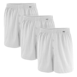 Velké volné pánské boxerky Adamo 129610-100 3ks bílé
