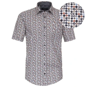 Velké pánské tričko s krátkým rukávem malé barevné vzory Casa Moda 944199100-750 multi
