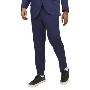 Velké pánské elegantní kalhoty Jack & Jones 12202684 tmavě modré