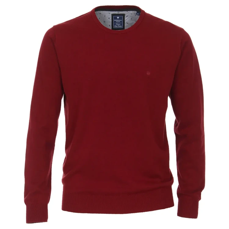 duzy bordowy sweter plus size redmond