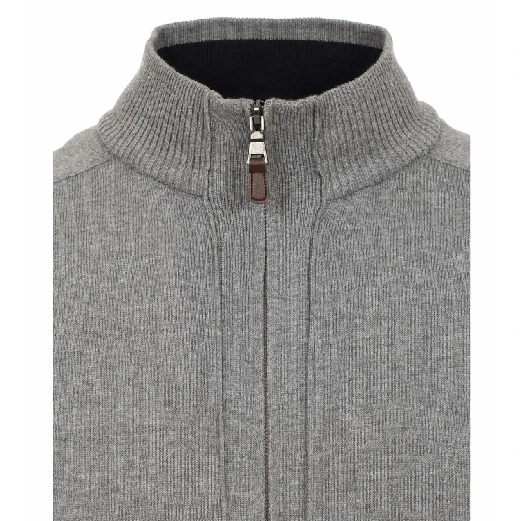 zapinany sweter ze stojka rozpinany 5xl