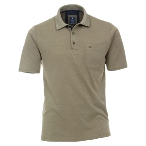 Pánská velká hladká polokošile Redmond 912-67 v khaki barvě