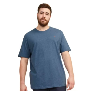 Pánské velké jednobarevné tričko Jack & Jones s krátkým rukávem 12253778 tmavě modré