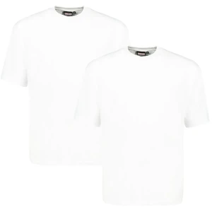 Velké pánské tričko Adamo 129420-100 2 pack white