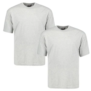 Velké pánské tričko Adamo 129420-745 2 pack light grey