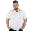 Velká bílá trička s límečkem velikost 6XL