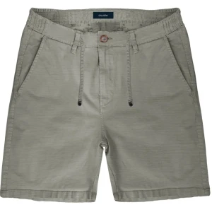 Velké pánské krátké chinosové kalhoty z lnu Double Urban Outfitters MSHO-7022 šedo-béžové