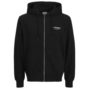 Velká pánská rozepínací mikina s kapucí Jack & Jones 12279517 černá