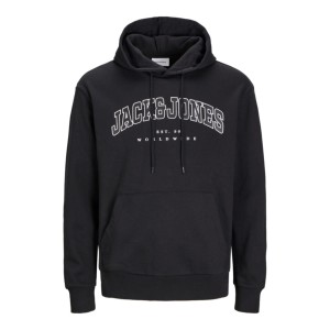 Velká pánská mikina s kapucí přes hlavu od značky Jack & Jones 12258867 černá