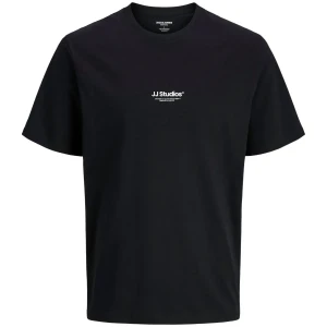 Velké pánské tričko s potiskem krátký rukáv Jack & Jones 12279591 černá