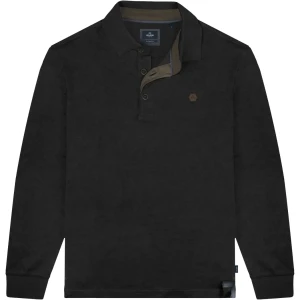 Velké pánské polokošile s dlouhým rukávem Double Urban Outfitters PS-3060 černá