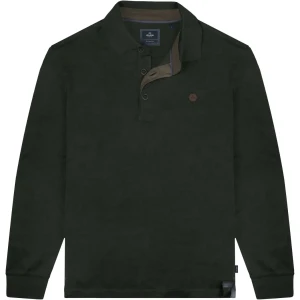 Velké pánské polokošile s dlouhým rukávem Double Urban Outfitters PS-3060 tmavě zelená