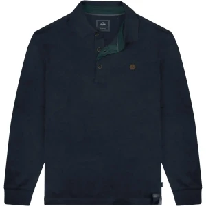 Velké pánské polokošile s dlouhým rukávem Double Urban Outfitters PS-3060 tmavě modrá