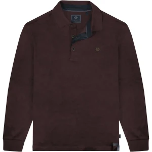 Velké pánské polokošile s dlouhým rukávem Double Urban Outfitters PS-3060 bordó